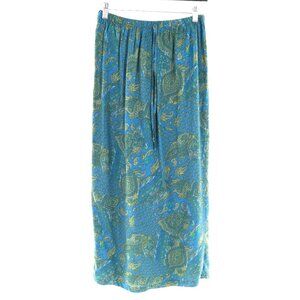 Eve Adams Midi Skirt Womens L Blue Mermaidcore Vintage Sirencore Boho Gypsy 90's